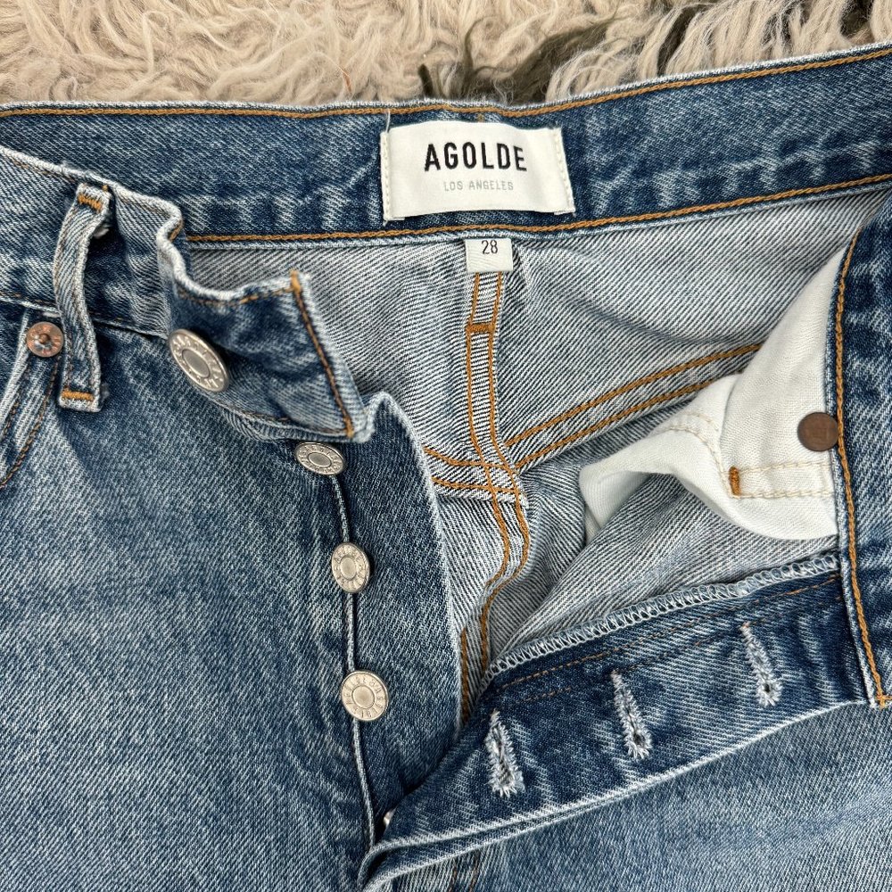 Agolde Riley High Rise Straight Crop